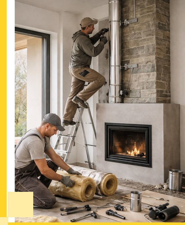 Монтаж дымоходов для каминов в Раменском от 15209 р. ЭриданРмн