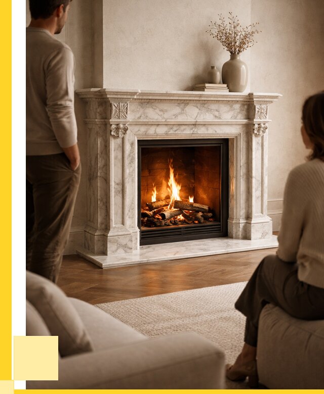 Мраморные камины под ключ в Раменском от 253475 р. | ЭриданРмн