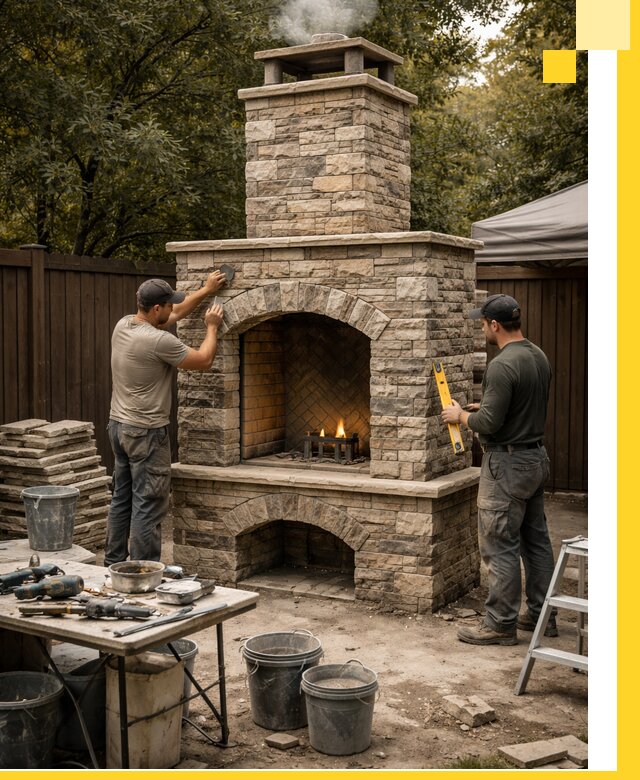 Проектирование и установка уличных каминов в Раменском