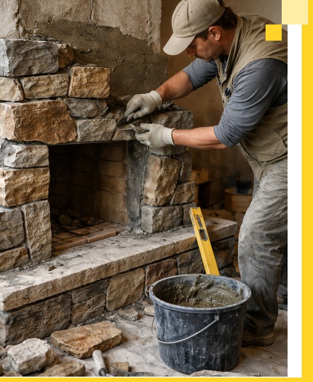 Изготовление и установка каменных каминов под ключ в Раменском