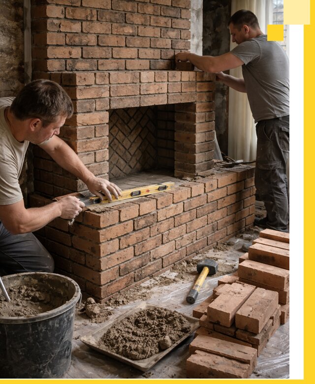 Изготовление и установка кирпичных каминов в Раменском