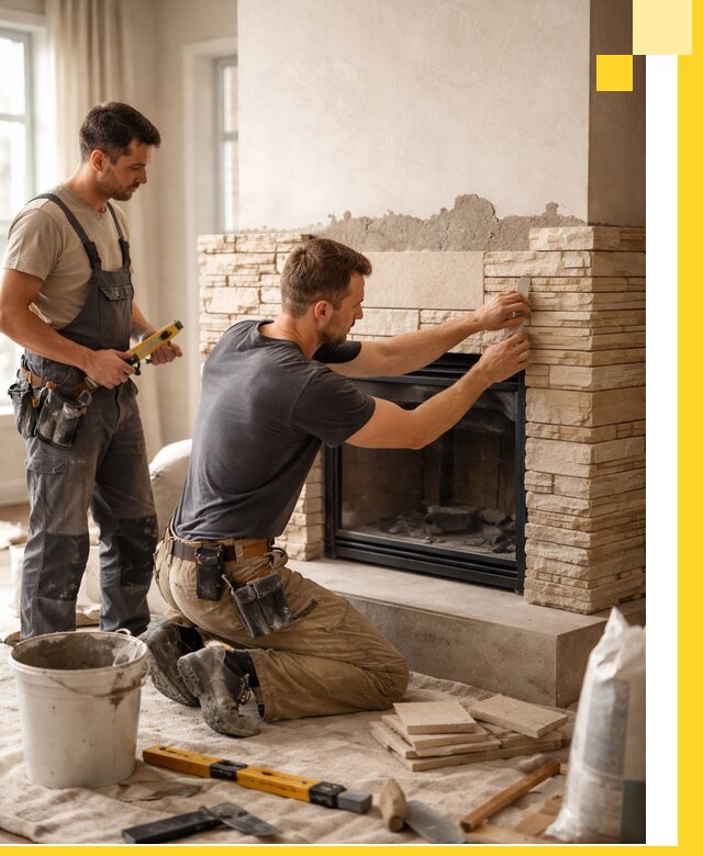 Установка и монтаж каминов для загородного дома в Раменском