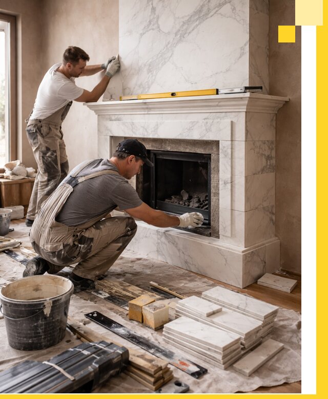 Отделка каминов в Раменском качественные облицовочные работы