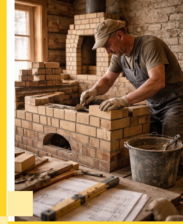 Кладка печей из кирпича в Раменском цены от 30417 р. - ЭриданРмн