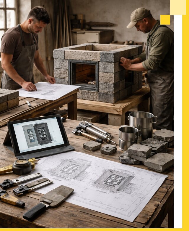 Разработка проектов печей с согласованием и монтажом в Раменском