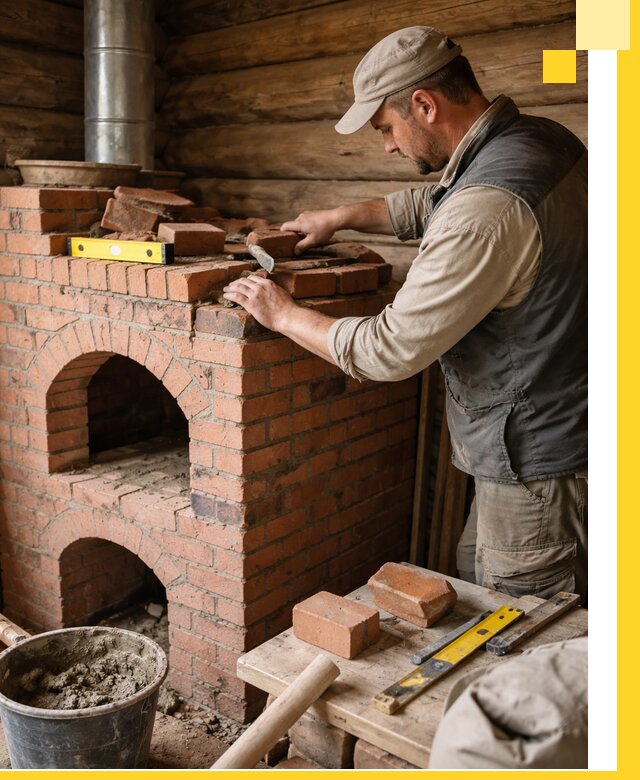 Изготовление и установка русских печей в Раменском под ключ