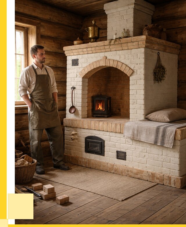 Русские печи с лежанкой под ключ в Раменском от 152085 р. ЭриданРмн