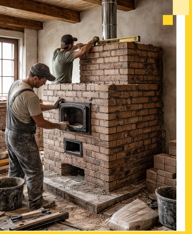 Печи для загородного дома под ключ в Раменском — монтаж и сервис