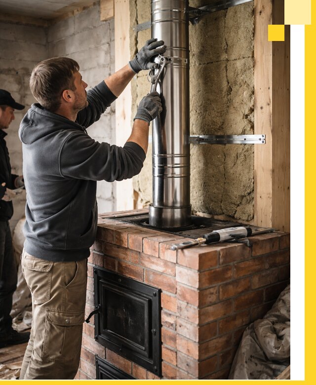 Изготовление и монтаж печей и дымоходов под ключ в Раменском