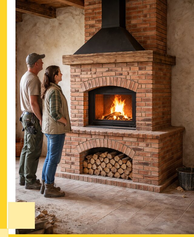 Печи камины из кирпича в Раменском от 121668 р. | ЭриданРмн