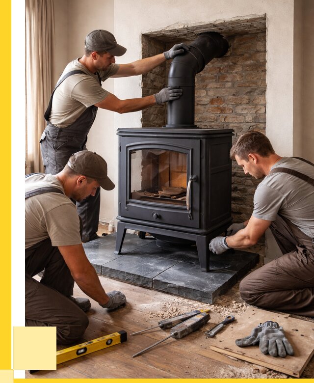 Монтаж печи камина в частном доме в Раменском от 25348 р. | ЭриданРмн