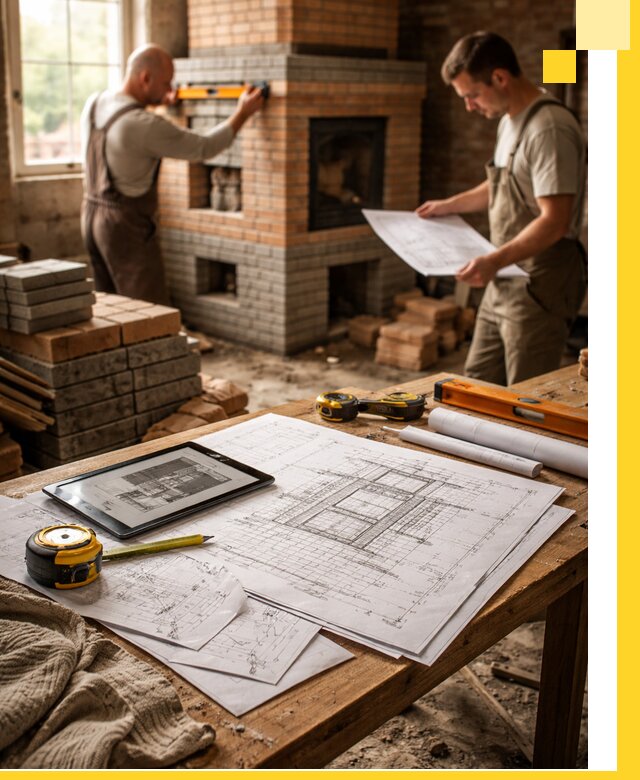 Проекты печей и каминов с индивидуальным дизайном в Раменском