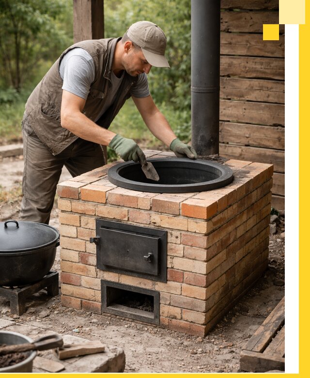 Изготовление и установка печей для казана в Раменском под ключ