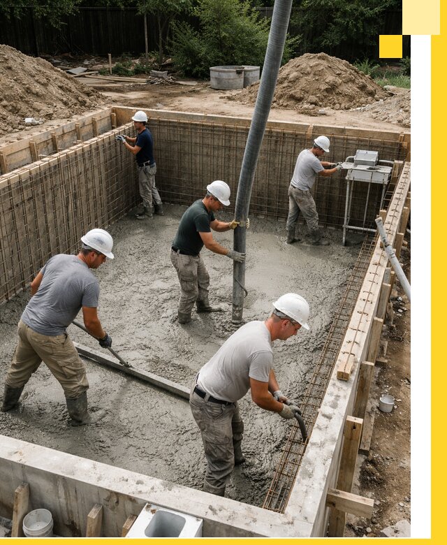 Строительство бетонных бассейнов под ключ в Раменском