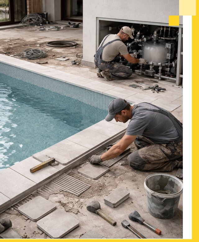 Строительство и монтаж бассейнов в коттедже в Раменском