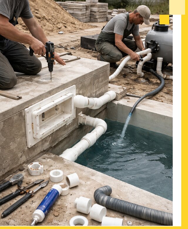 Строительство скиммерных бассейнов под ключ в Раменском