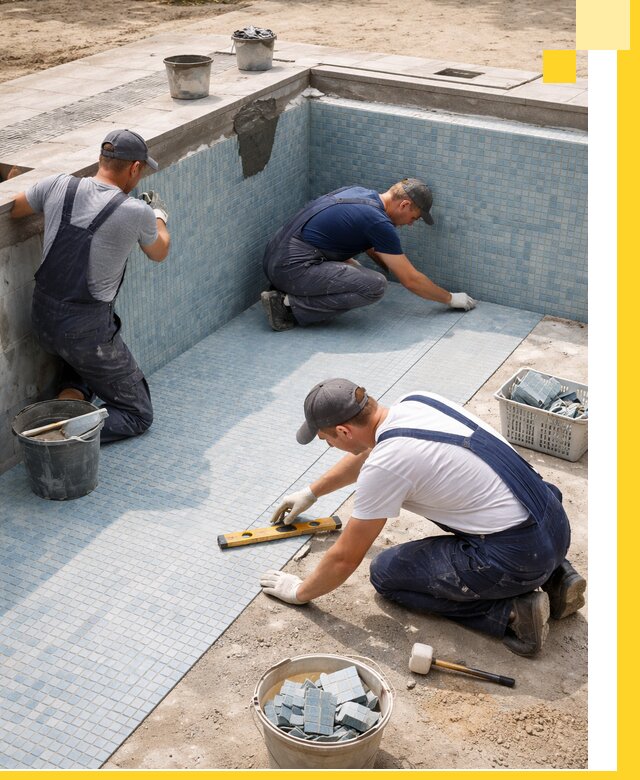 Укладка и установка плитки для бассейнов под ключ в Раменском