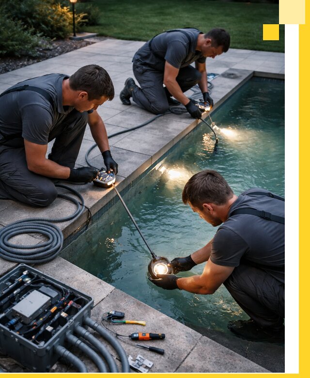 Профессиональное освещение бассейнов в Раменском: дизайн и монтаж