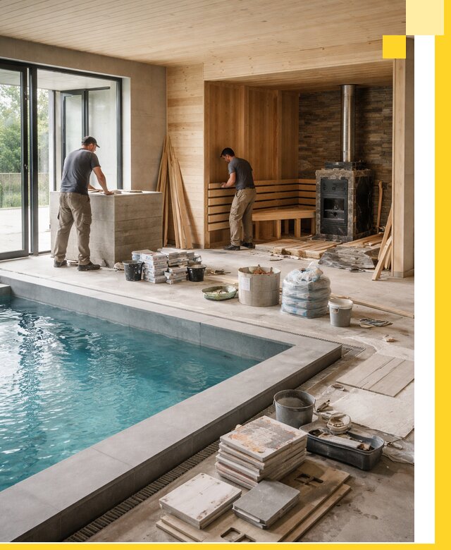 Проектирование и строительство бань с бассейном в Раменском