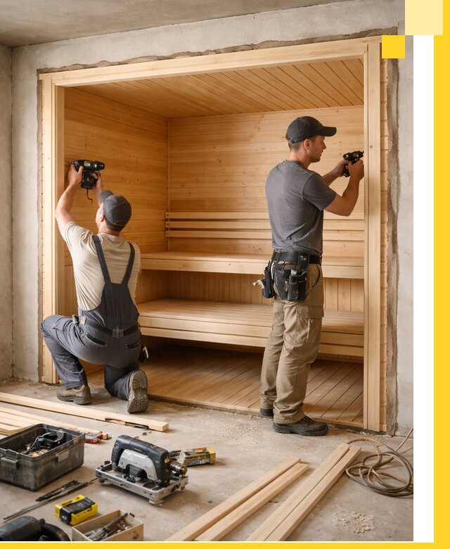 Монтаж саун под ключ в Раменском — проектирование и установка