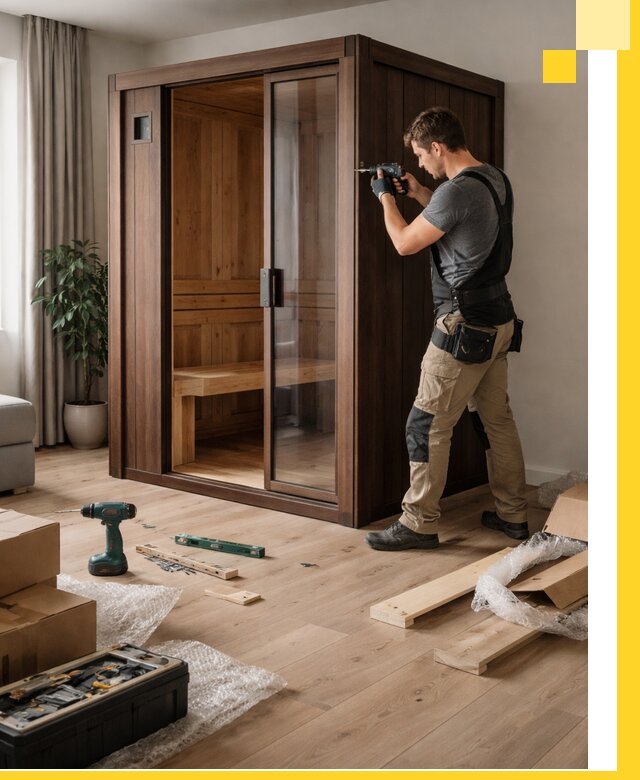 Установка и производство мини саун под ключ в Раменском