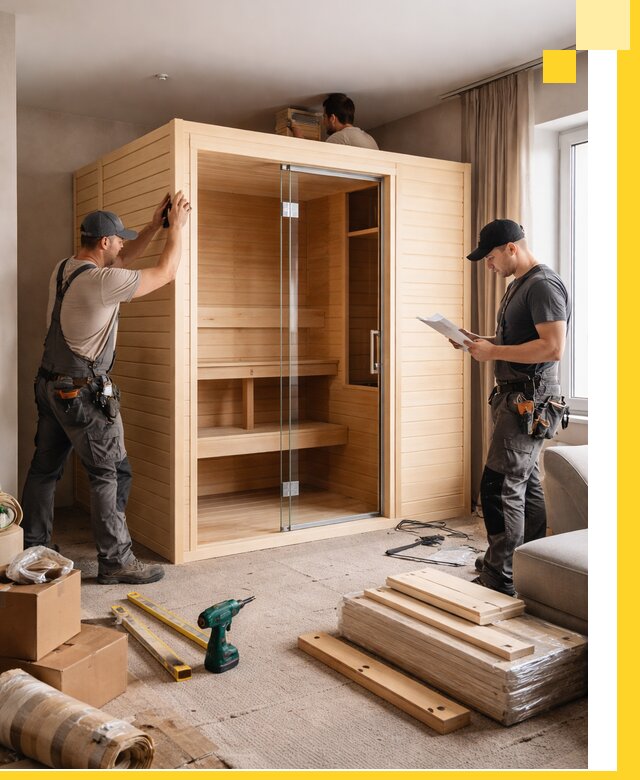 Установка и благоустройство саун в квартире в Раменском