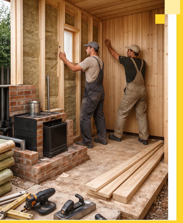 Строительство и установка дачных саун под ключ в Раменском