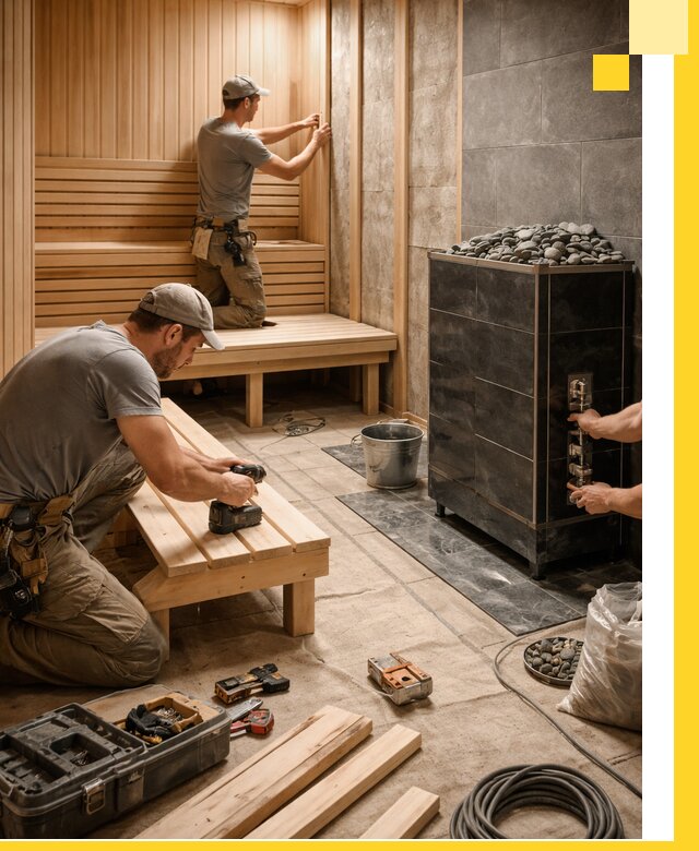 Дизайн и строительство интерьерных саун под ключ в Раменском