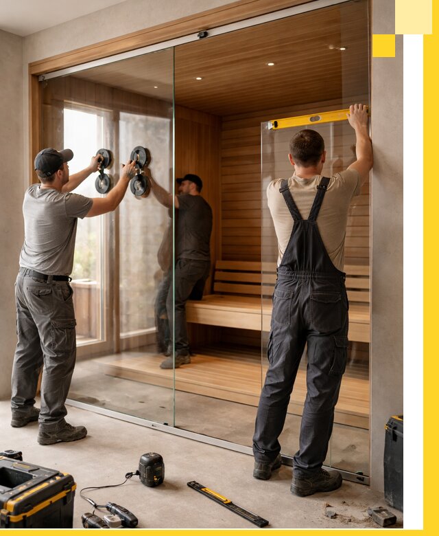 Производство и монтаж стеклянных саун под ключ в Раменском