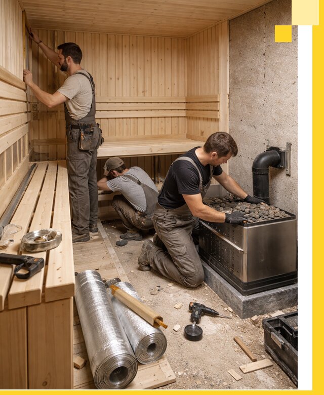 Индивидуальные сауны на заказ в Раменском под ключ, проект и монтаж