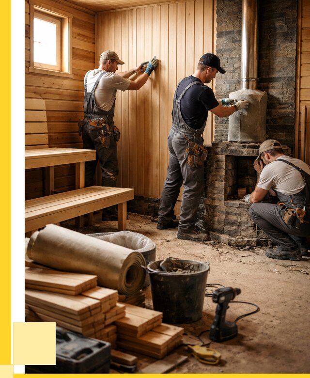 Ремонт бань под ключ в Раменском от 45626 р. | ЭриданРмн