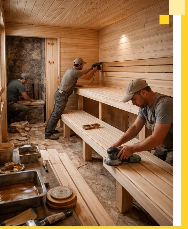 Профессиональная отделка бань в Раменском под ключ, с гарантией