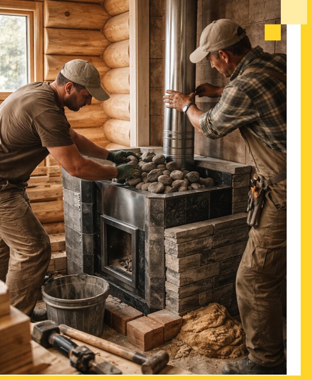 Строительство и отделка русских бань под ключ в Раменском