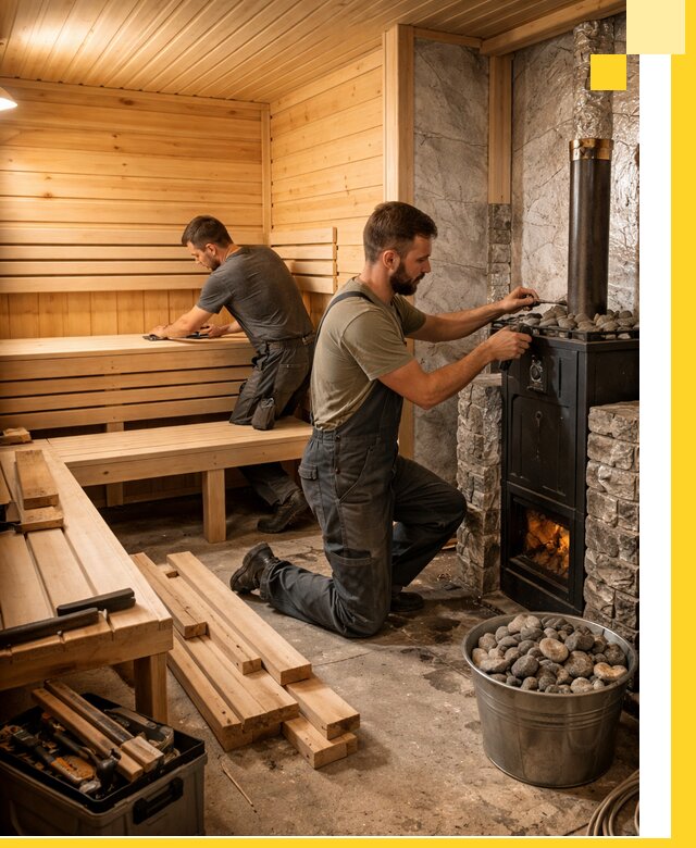 Дизайн и строительство интерьеров бань под ключ в Раменском