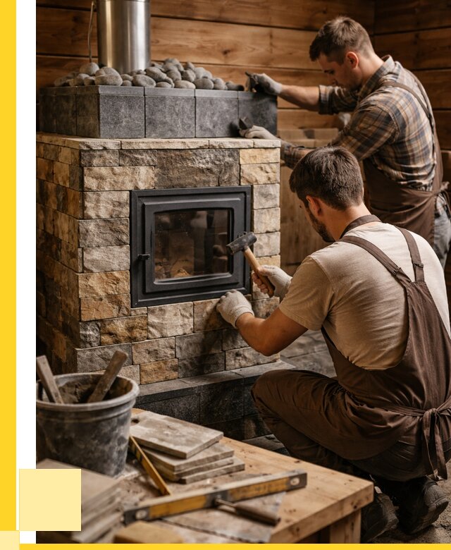 Облицовка банной печи в Раменском от 15209 р. | ЭриданРмн