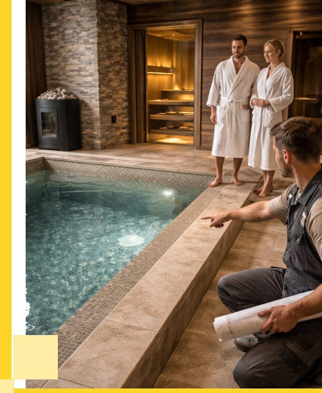 Проект бани с бассейном под ключ в Раменском от 65904 р. | ЭриданРмн