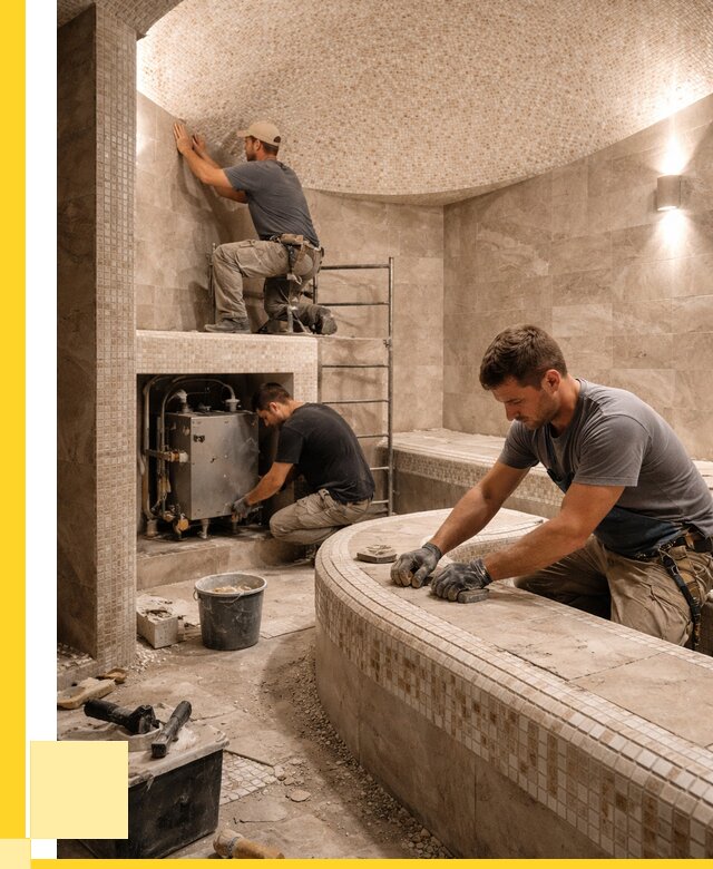 Монтаж хамамов под ключ в Раменском от 253475 р. ЭриданРмн