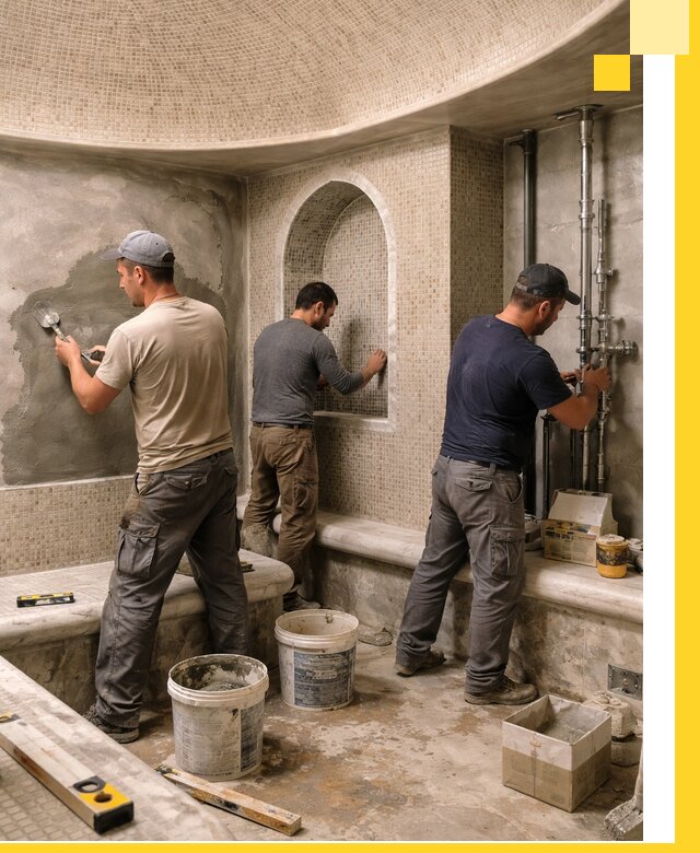 Профессиональный монтаж хамамов под ключ в Раменском с гарантией