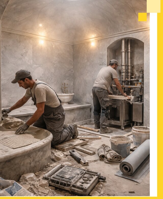 Строительство турецких бань хаммам под ключ в Раменском