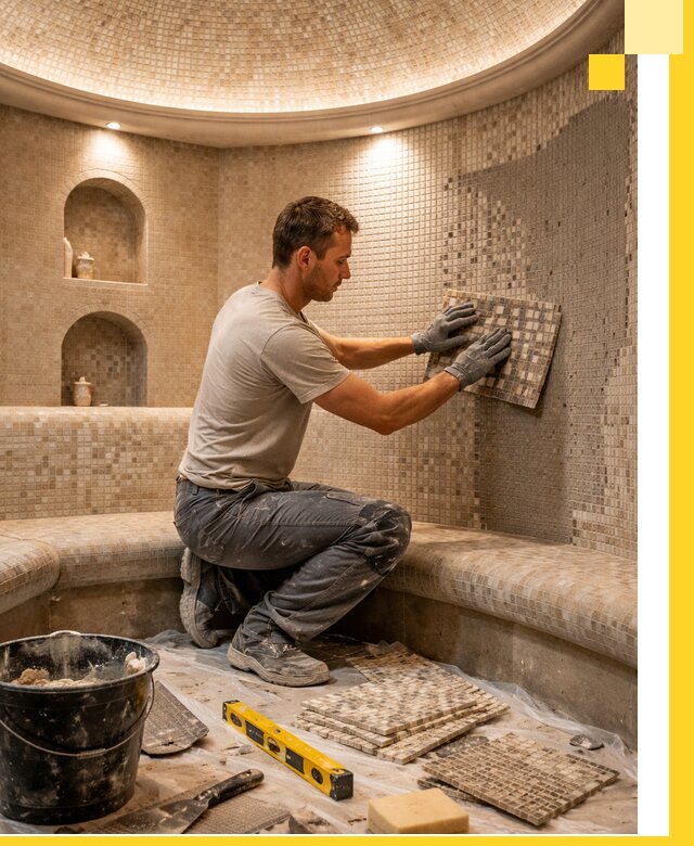 Устройство и монтаж домашнего хамама под ключ в Раменском