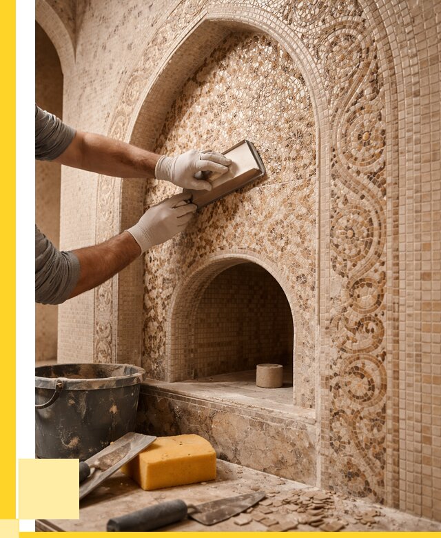 Мозаика для хамама в Раменском под ключ от 5070 р. | ЭриданРмн