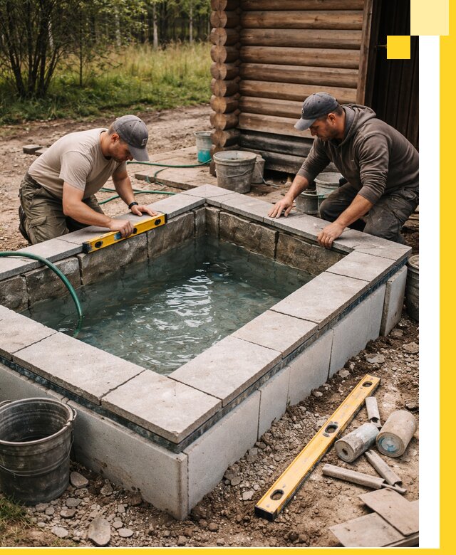 Изготовление и установка холодных купелей под ключ в Раменском